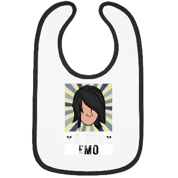Discover Elder Emo Funny Emo Music Fan Scene Alternative 90s Kids Pun 18 Bibs