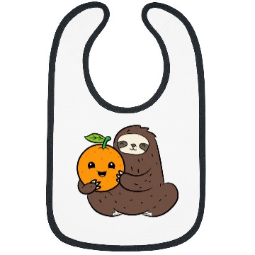 Discover Sloth Pet With Orange Fruit Cute Oranges And Sloth Bibs