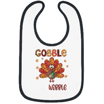 Discover Lacrosse Gift gobble till you wobble nice turkey leopard thanksgiving Bibs