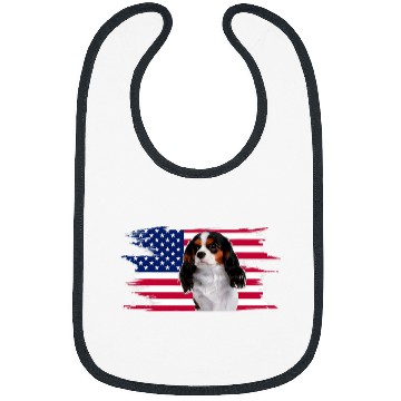 Discover American Flag Dog Cavalier King Charles Spaniel Bibs