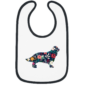 Discover Floral Cavalier King Charles Spaniel 2 Bibs
