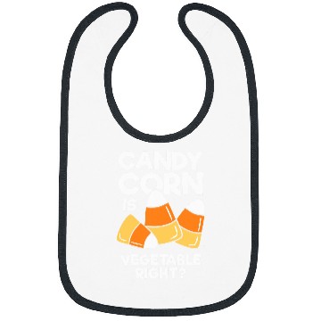 Discover Lacrosse Gift Candy Corn Is Vegetable Right Funny Halloween Bibs