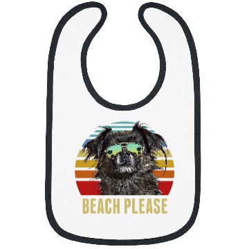 Discover Beach Please Tibetan Spaniel Dog Funny Summer Bibs