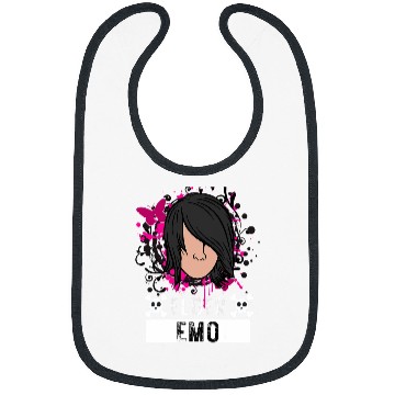 Discover Elder Emo Funny Emo Music Fan Scene Alternative 90s Kids Pun 22 Bibs