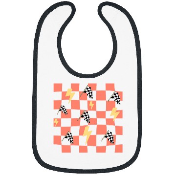 Discover Checker Flag Auto Racing Speedway Racetrack Race Gear Bibs