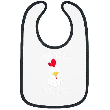 Discover Chicken Lover Currently Unsupervised Funny Graphic Sarcastic Rooster Bibs