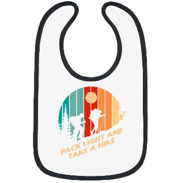 Discover Pack Light and Take a Hike Camping Hiking Camper Hiker Bibs