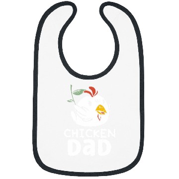 Discover Chicken Lover Dad Rooster Keeper Poultry Chickens Chicken Father Bibs