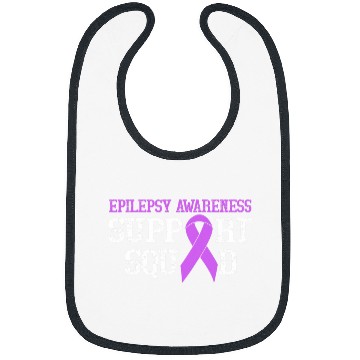Discover Epilepsy Support Squad Epilepsy Warrior We Wear Purple Bibs