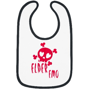Discover Elder Emo Funny Emo Music Fan Scene Alternative 90s Kids Pun 2 Bibs