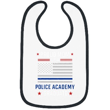 Discover Proud Mom of A Police Academy Graduate Bibs
