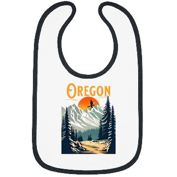 Discover vintages Oregon Souvenir Hiking Bibs