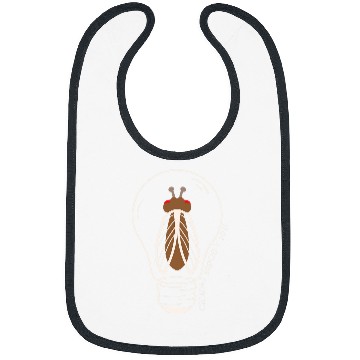 Discover Cicada Brood X Lightbulb Graphic Entomology Bug Insect Love Bibs