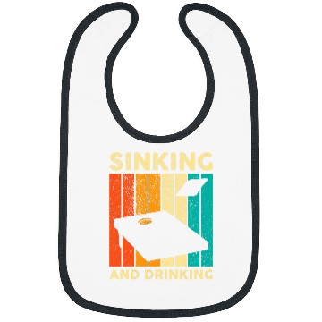 Discover Lacrosse Gift Funny Cornhole Corn Hole Retro Sinking And Drinking Bibs
