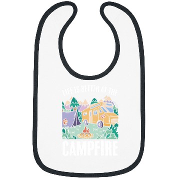 Discover Outdoor Vacation Wanderlust Campfire Camp Camper Bibs