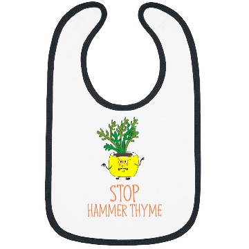 Discover Lacrosse Gift Gardening Herb Stop Hammer Thyme Pun Bibs
