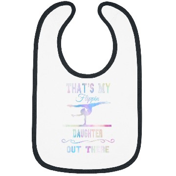 Discover Gymnastics Mom Thats My Flippin Daughter Out There Bibs