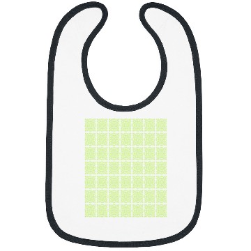 Discover Art Deco Style Repeat Pattern Lime Green Bibs