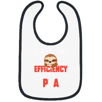 Discover Sloth Pet Physician Assistant PA Sloth Like Efficiency Powered by a PA Bibs