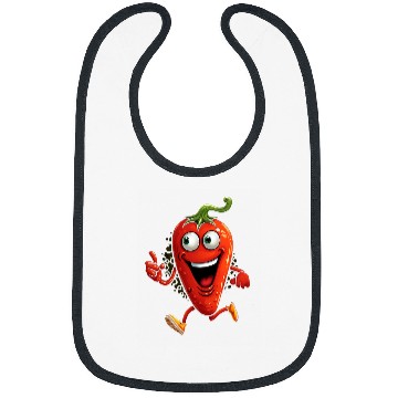 Discover Lacrosse Gift Chili Runner Pepper Hot Chilli Marathon Running Kawaii Bibs