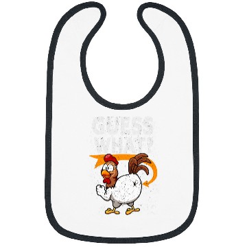 Discover Chicken Lover Funny Guess What Chicken Butt Funny Farm Bibs