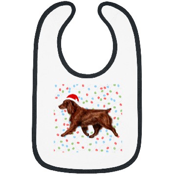 Discover boykin spaniel santa christmas lights xmass dog lover holiday Bibs