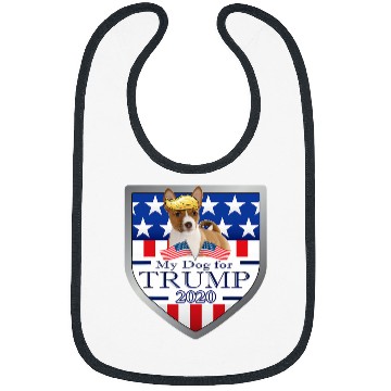 Discover My Basenji For Trump Bibs
