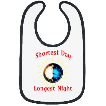 Discover Winter Solstice Equinox ClockCelestial Night Day Balance Bibs
