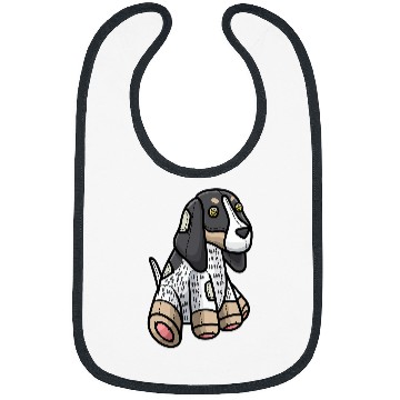 Discover Bluetick Coonhound Dog Stuffed Animal Design Bibs