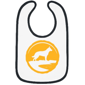 Discover Australian Heeler Cattle Dog Retro 3 Bibs