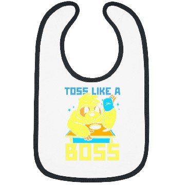 Discover Sloth Pet Playing Cornhole Backyard Game Bibs