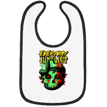 Discover Skeletons Skulls Drum N Bass Music Liquid Skull Jungle EDM DnB Skull Bibs