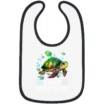 Discover Turtle Pet I Need Vitamin Sea Turtle Bibs
