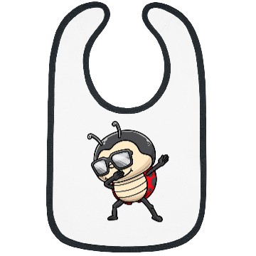 Discover Dabbings Ladybug With Sunglasses Insectologist Ladybird Bibs