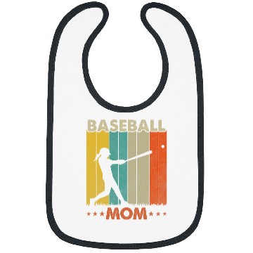Discover Baseball Mom Mother Softball Cheer Mom 1 Bibs