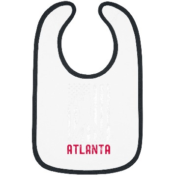 Discover Atlanta American Flag Baseball Weathered Bibs