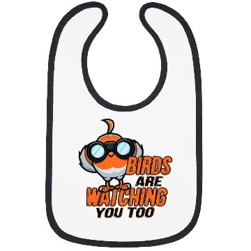 Discover Lacrosse Gift Bird Watching Robin Bird Design for a Bird Nerd Bibs