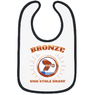 Discover Swimming Pool badge bronze float Bibs