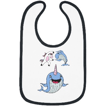 Discover Whale Narwhal Fusion Bibs