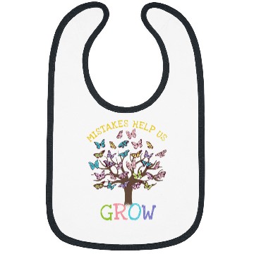 Discover Growth Mindset Mistakes Help Us Grow Teacher Butterfly Tree Bibs