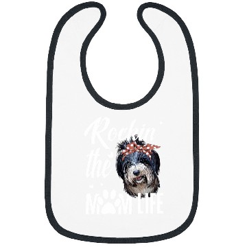 Discover Dogs 365 Rockin The Tibetan Terrier Mom Life Dog Lover Bibs