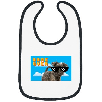 Discover 8Bit Game Over Affenpinscher Bibs
