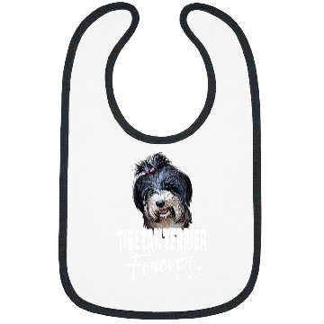 Discover Dogs 365 Tibetan Terrier Forever Cute Dog Lover Gift Bibs