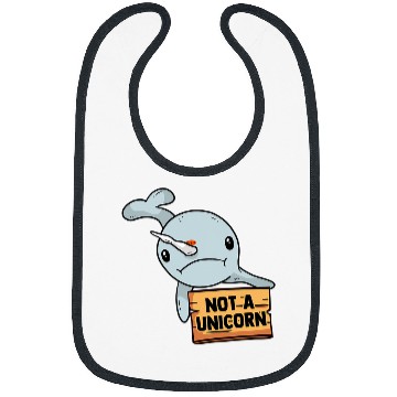 Discover Grumpy Narwhal Hilarious Saying For Unicorns Squishy Lover Bibs