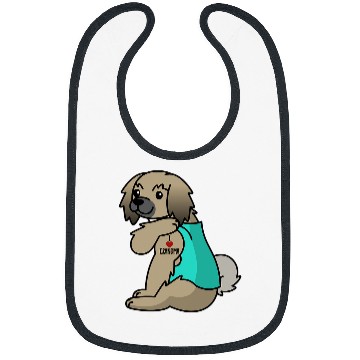Discover I Love Grandma Tattoo Pekingese Grandmother Dog Bibs