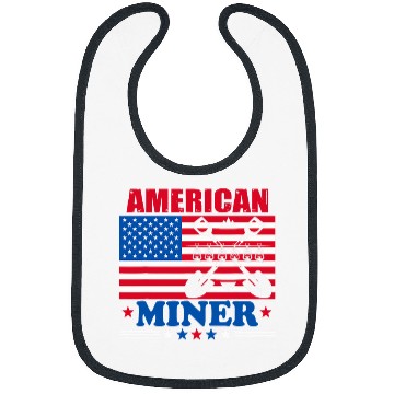 Discover American Coal Miner Patriotic USA Flag Underground Mining Bibs