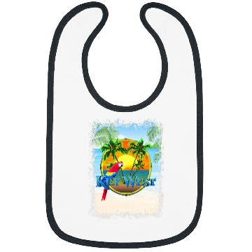 Discover Key West Florida Beach Sunset Bibs