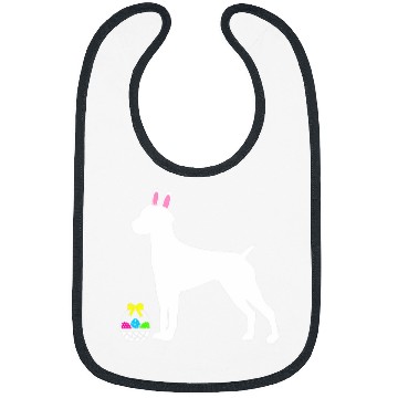 Discover German Shorthaired Pointer Easter Bunny Dog Silhouette Bibs