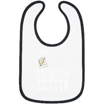 Discover English Setter Dog Plans Funny Dog Mom or Dog Dad Gift Bibs