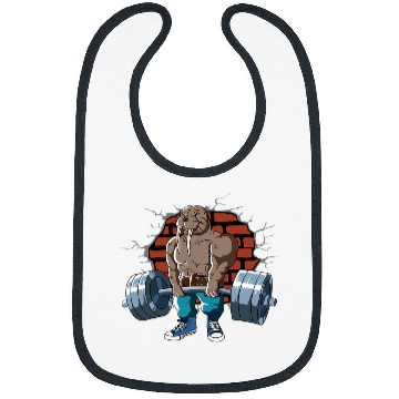 Discover Fitness Walrus doing Deadlift Workout Training Gym Bibs